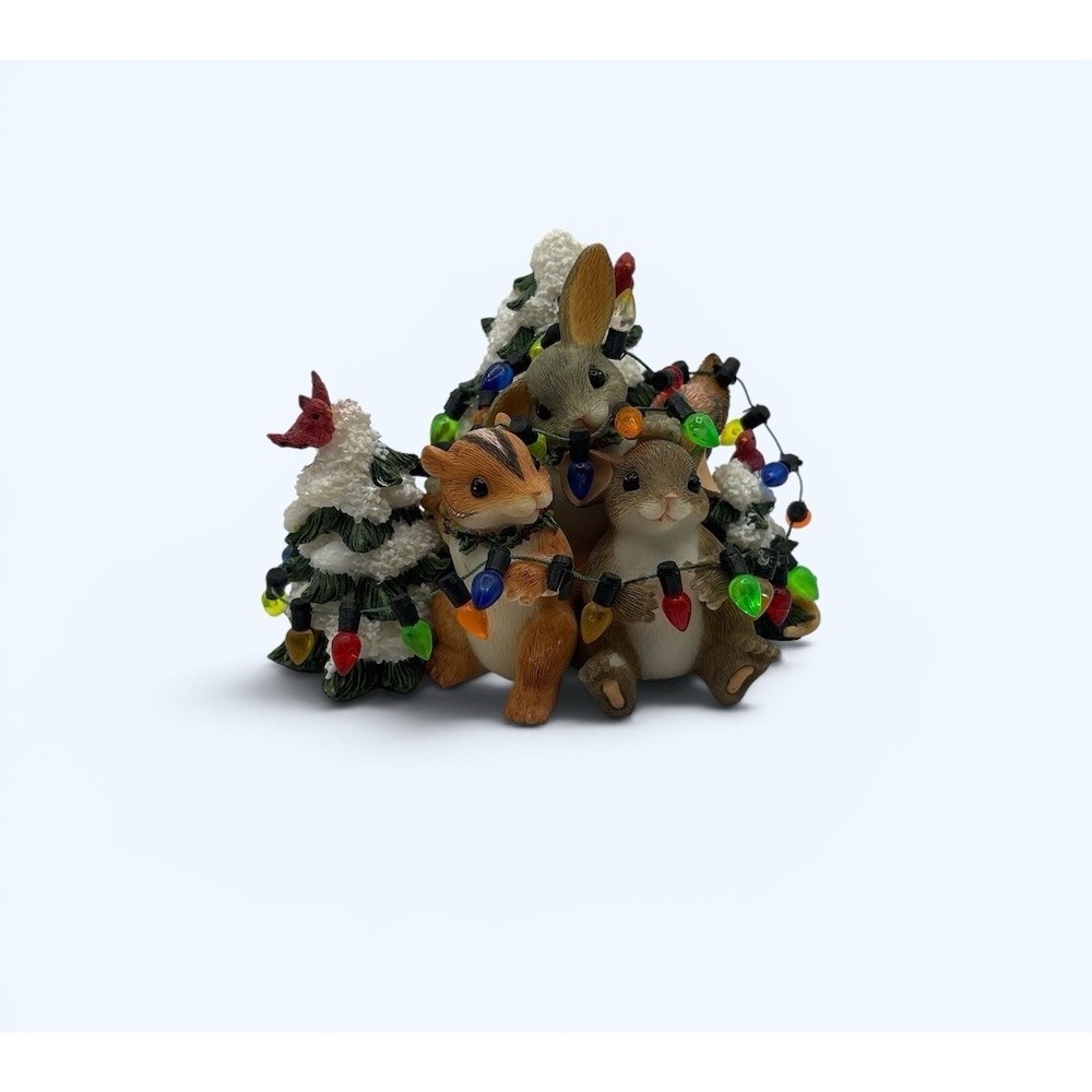 Charming Tails Friends Light Up the Season Christmas Fitz And Floyd